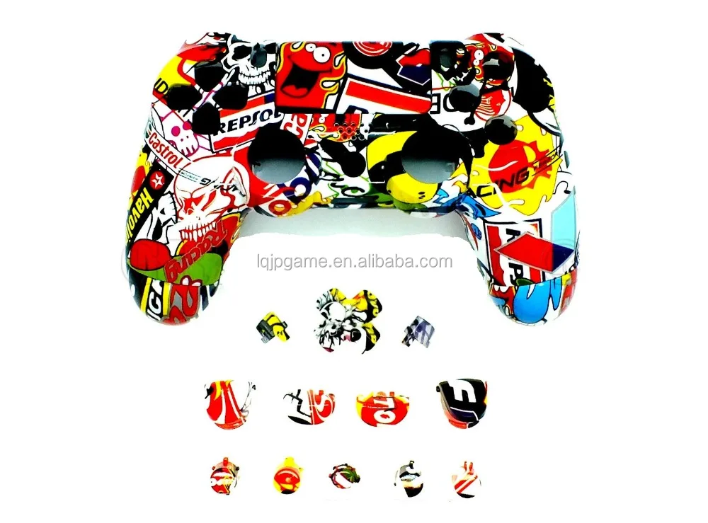 Sticker Bomb Ps4 Controller Stickerbomb Controller Shell for PS4 Replacement Controller Stickerbomb ...
