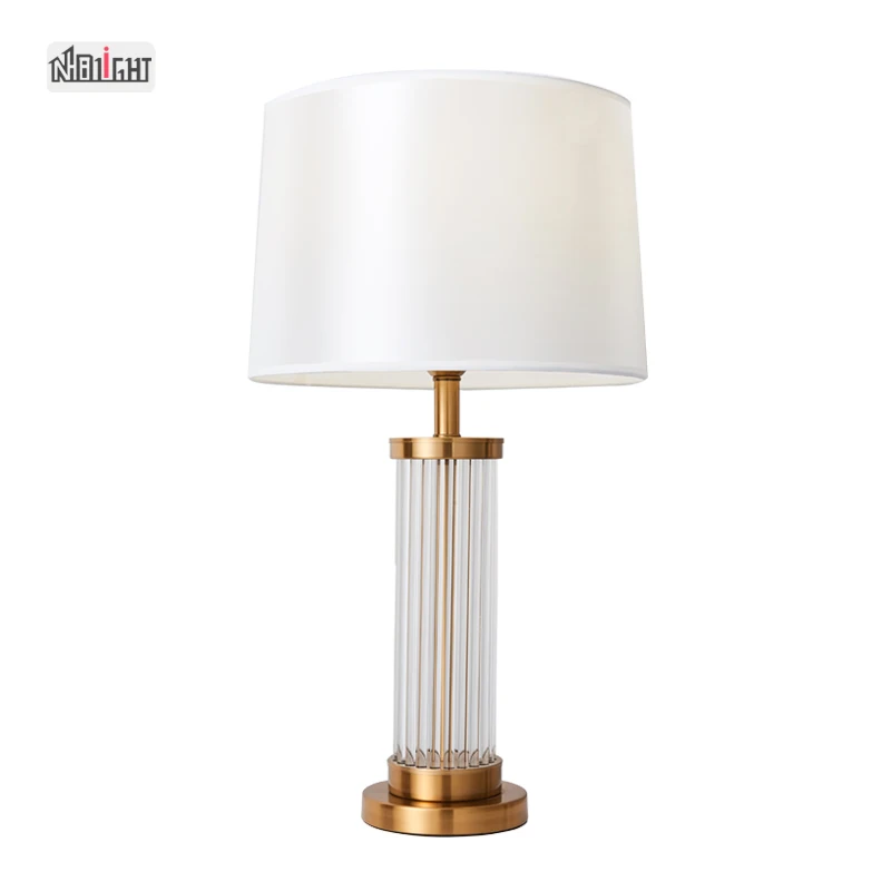 customize lamp Hotel desk lamp Home Decorative table lamp Transparent glass lighting for Bedroom living room