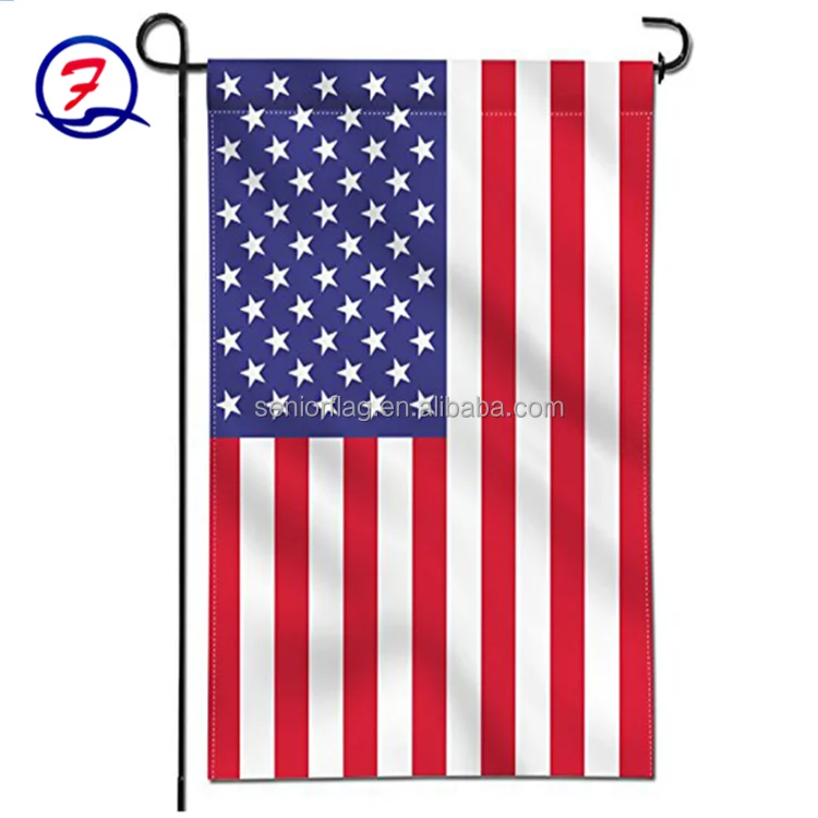 Custom made american garden flag