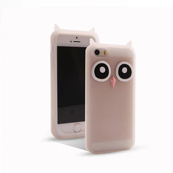 Owl Cute 3D Cartoon Soft Silicone Case Cover For Samsung Galaxy S3/S4/S5/Note 3/Note 4 /i9300/i9500