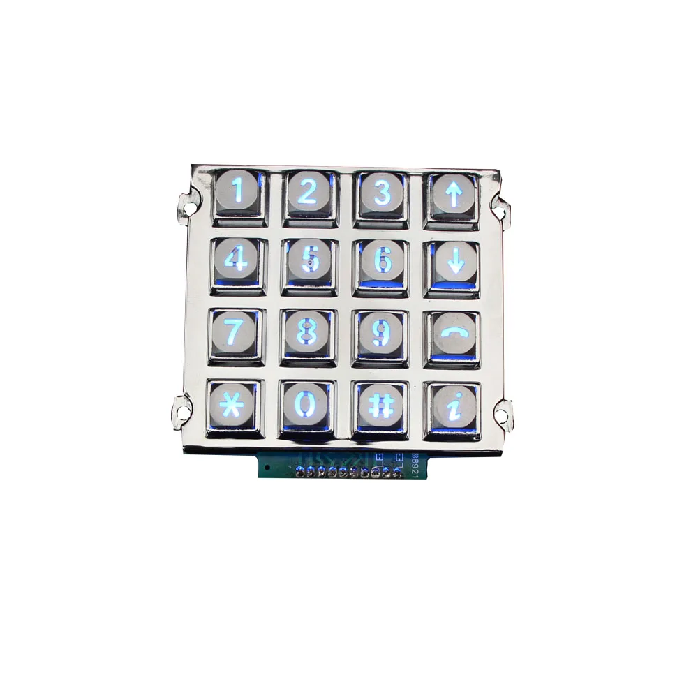 16 key membrane graphics overlay keypad embossing diy membrane switch keypad