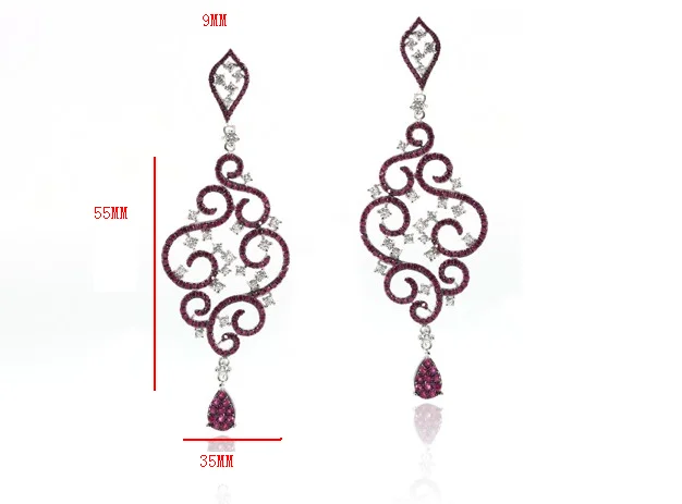 Historical and cultural jewelry wholesale exquisite earrings 925 sterling silver cutout earrings