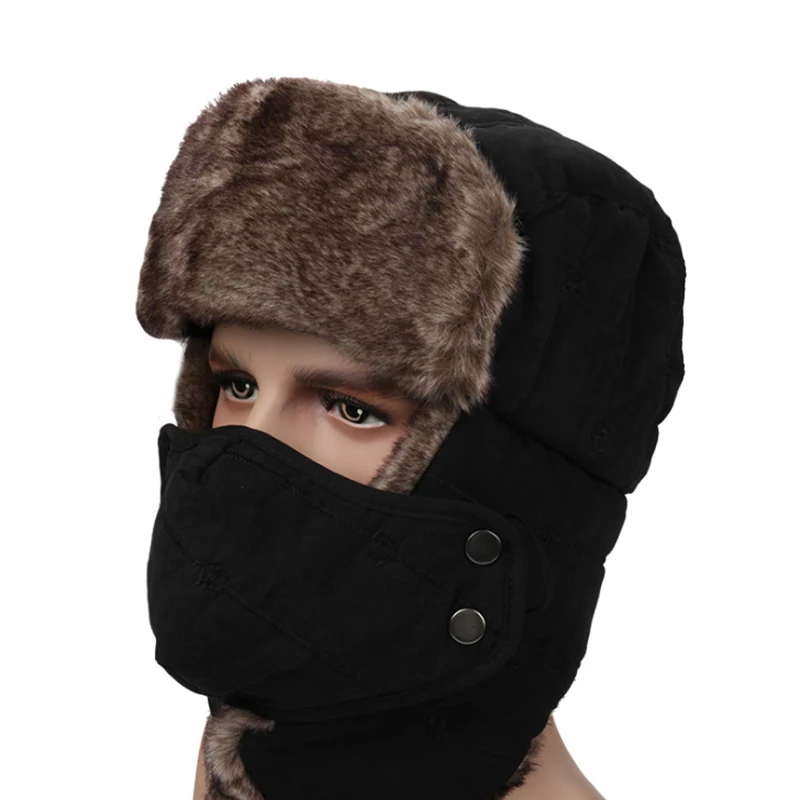 mens winter bomber hats