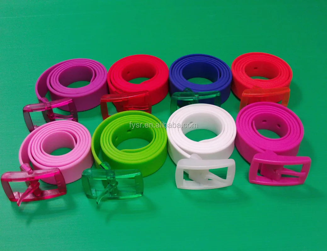 Silicone Rubber Golf Belts Popular Silicone Waist Belt For Lady And Men