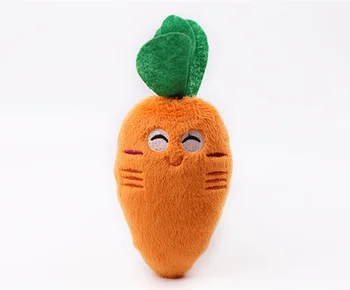 Giocattolo Per Cani A Forma Di Carota Arancione Con Scoppiettio E Cigolio, In Peluche Morbido, Adatto A Tutte Le Taglie