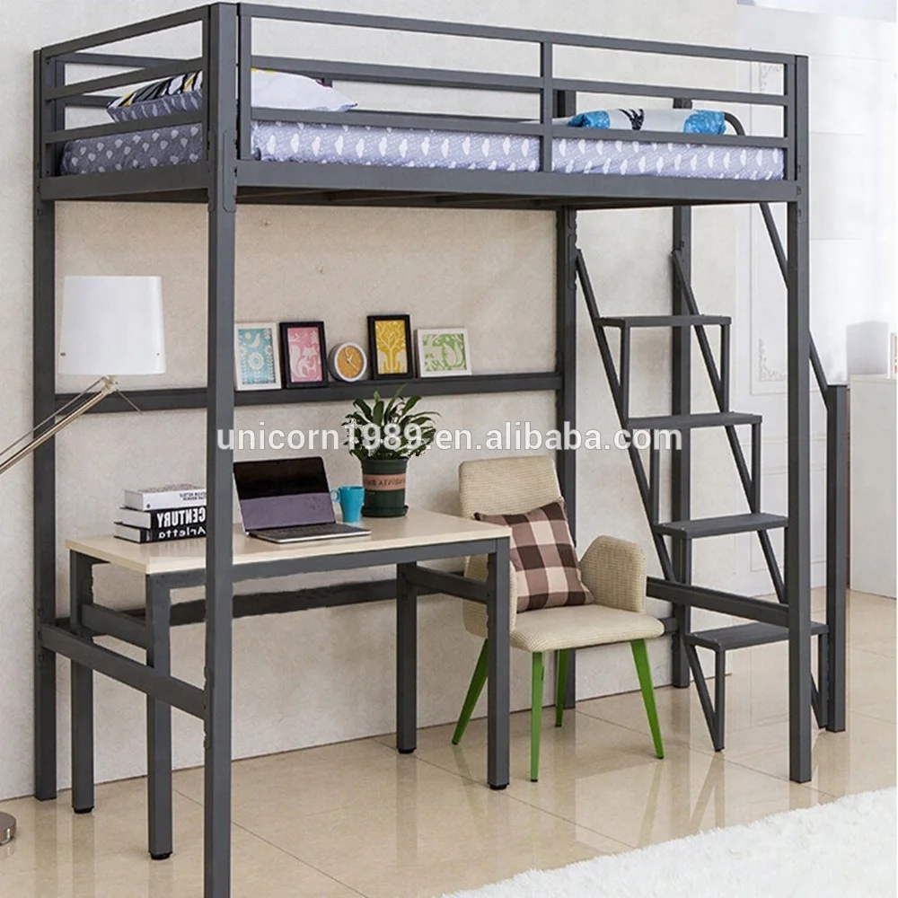 double loft bed with desk