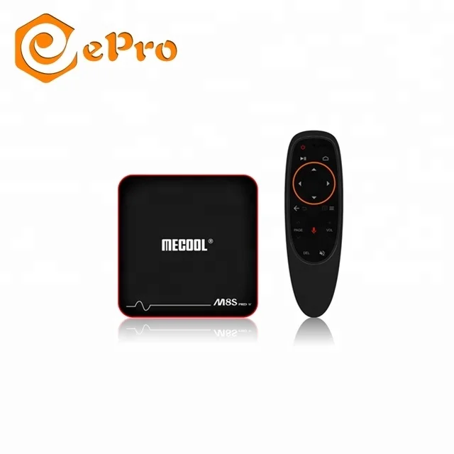 MECOOL M8S PRO W Android 7.1 Smart TV Box 4K H.265 WiFi Quad Core 2G+16G OS 