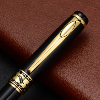 ballpoint luxury metal ball pen for business metal led light pen vip with box metal fountain pen