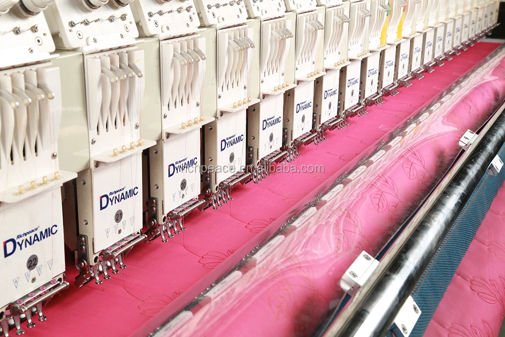 Компьютеризированная многоцветная однорулонная стеганая и вышивальная машина Richpeace