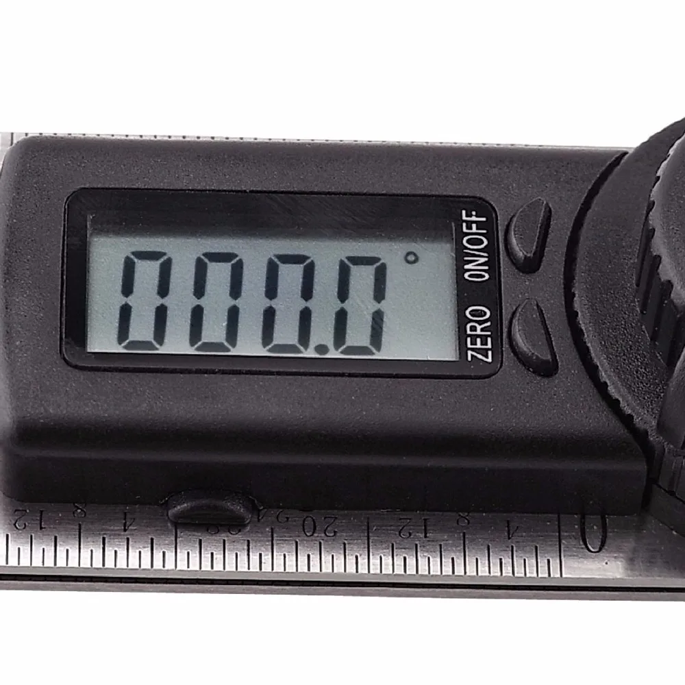 Stainless Steel Digital Angle Ruler Gauge Finder Meter Protractor Measure  Metric and Imperial Scale for Automobile constructions Boating Woodworking