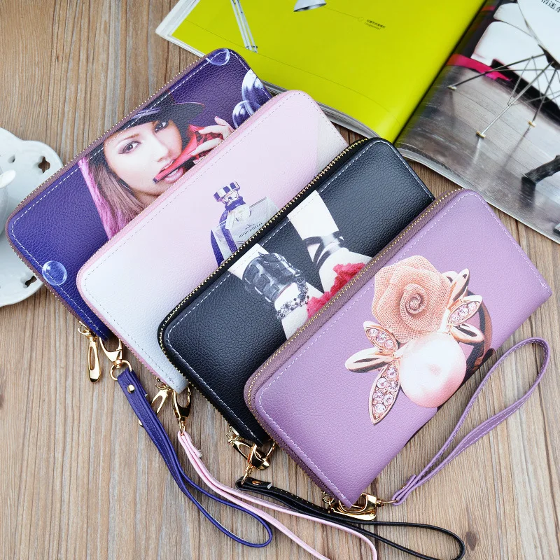 Lingyue SW1039 Yiwu Factory Sublimation Print Women Wrist Purse Wallet