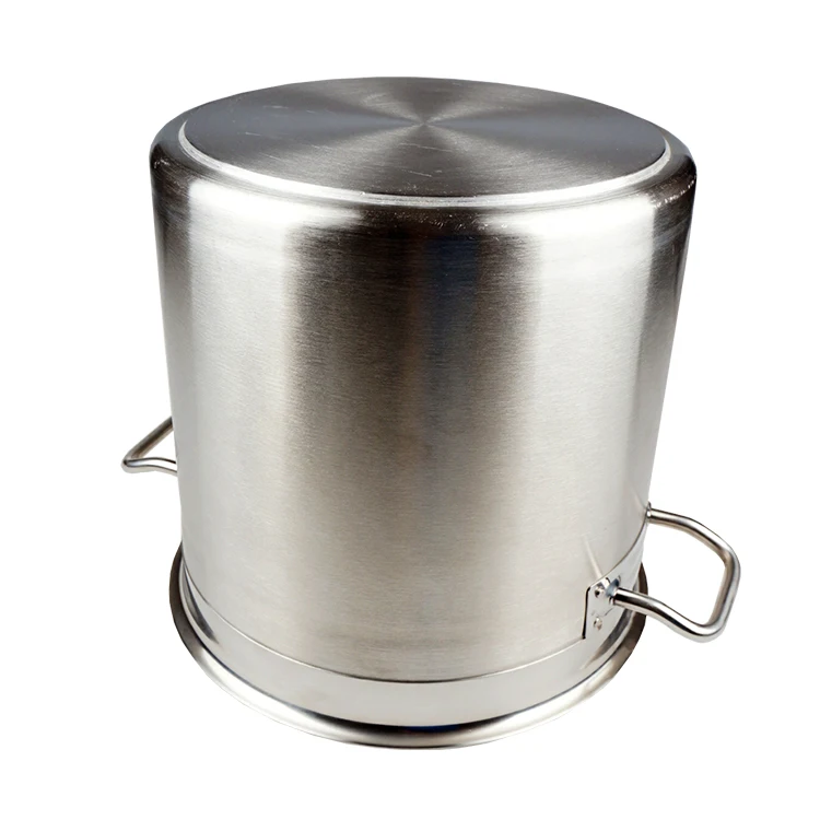 Factory Direct Wholesale Tall Body Stainless Steel square Cooking Stock Pot with Compound Bottom