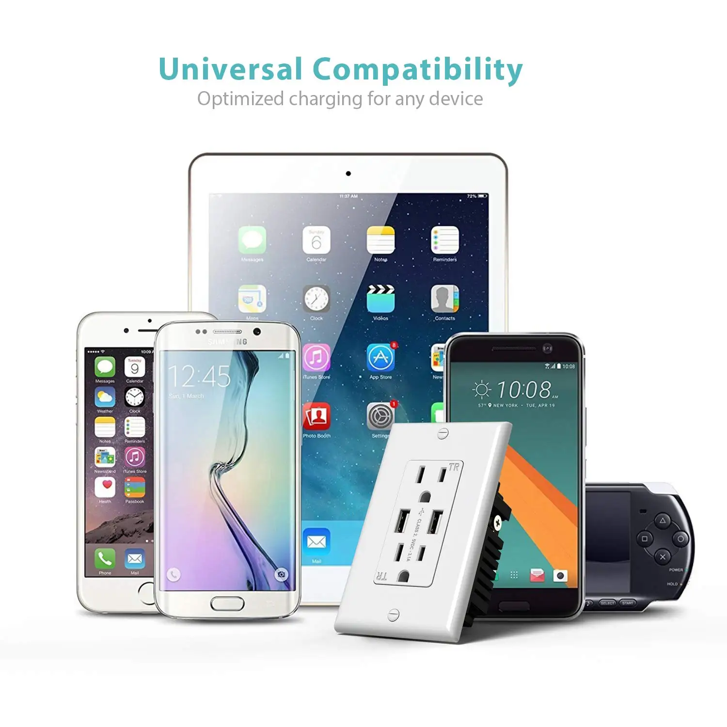 Американская электрическая розетка USB 12 В/розетка/настенная розетка USB