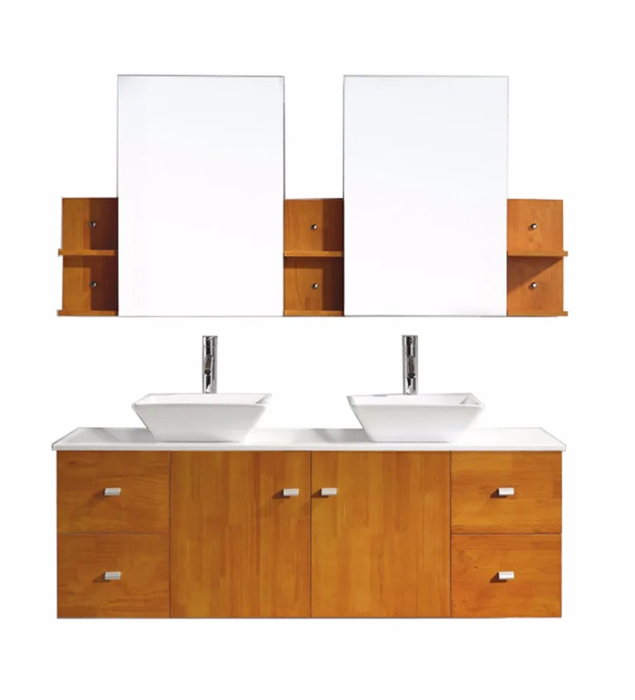 61 Inch Wall Mounted Furniture Double Bathroom Vanity Buy