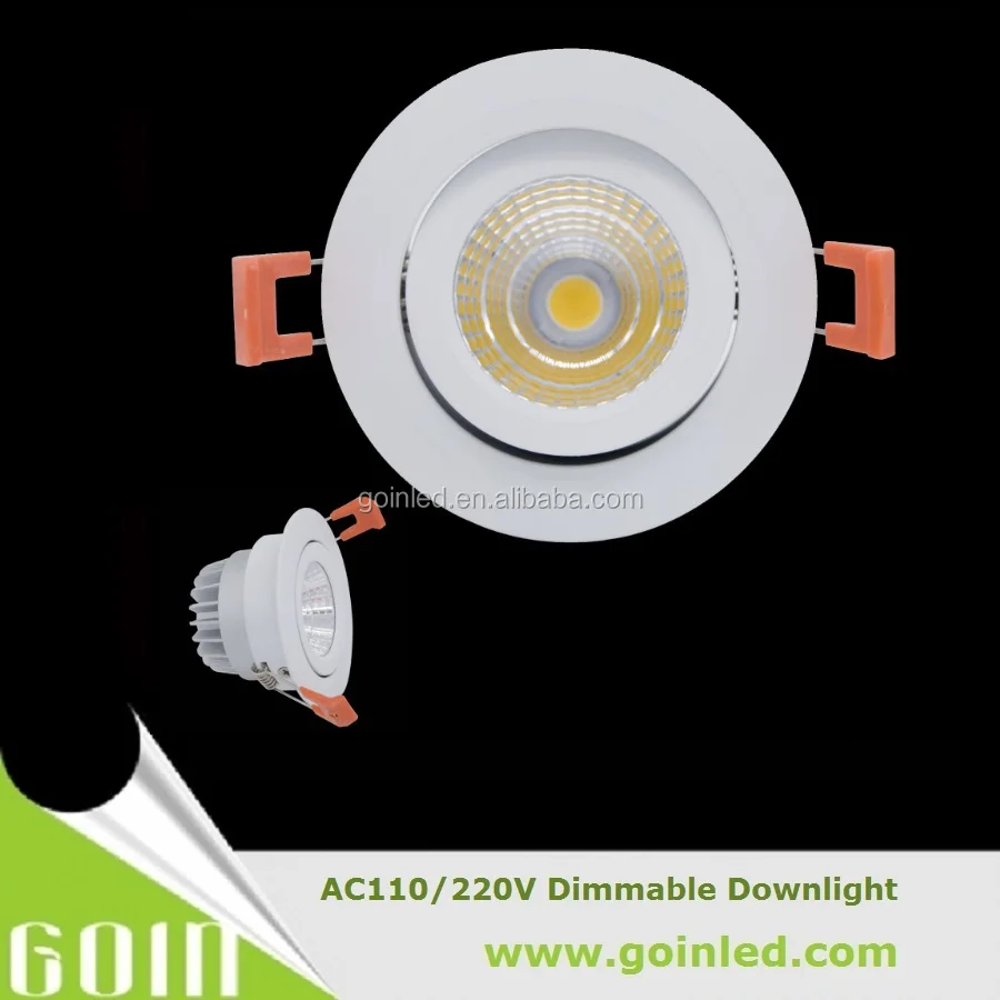 110/220V adjustable led downlight ip44 driverless dimmable 5w,7w,9w,10w,12w,15w 20W available