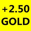 +2.50 GOLD