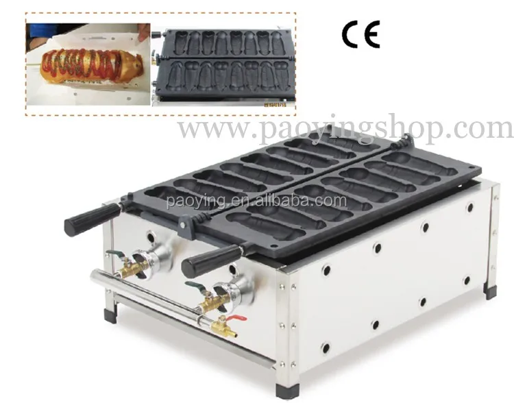 Details about   8Pcs Hot Dog Sausage Non-Stick Machine Waffle Maker Commercial Stainless Steel 