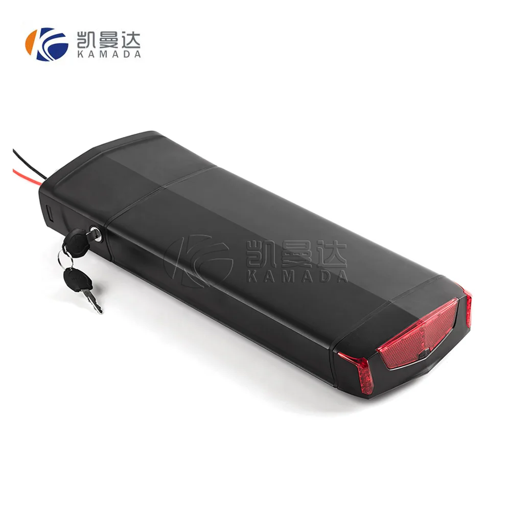 36V 10AH rear rack lithium ion battery for electric bike rechargeable lithium battery pack