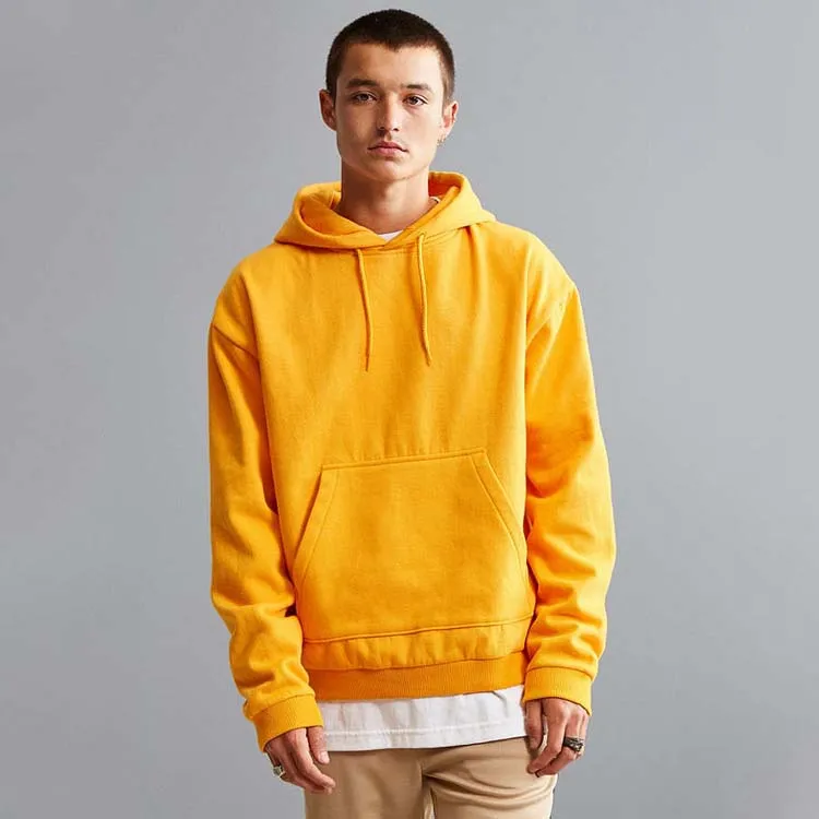 yellow colour hoodies for men