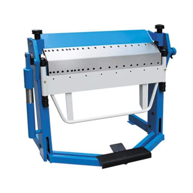 In stock portable pedal clamping manual iron plate steel sheet bender sheet metal box and pan bending folding machine for sale