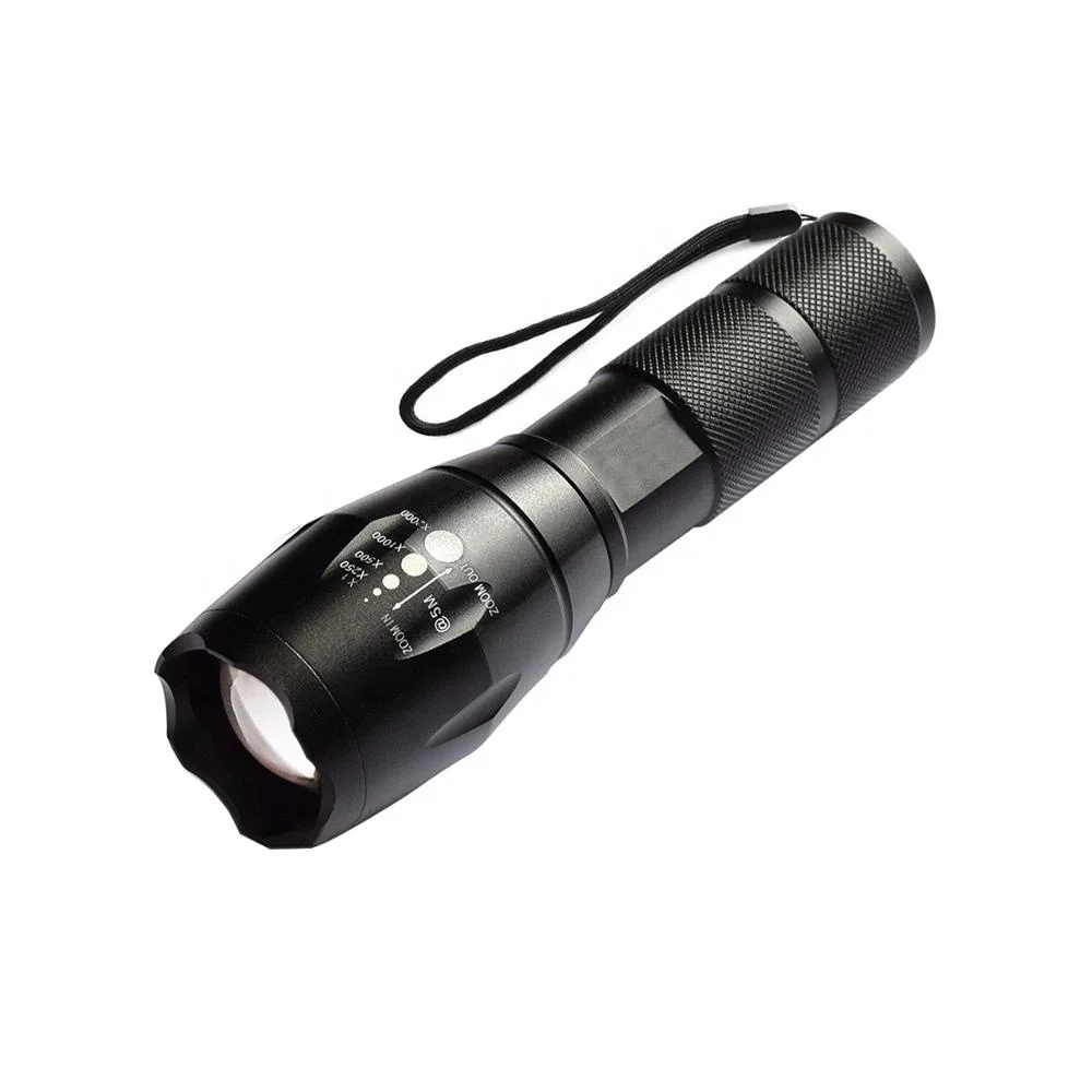 cree xml t6 led 1000 lumen rechargeable tactical flashlight UltraFire High Beam - Hunting - 550m Beam Distance Perfect for hunting with green light UltraFire CREE XM-L T6 Flashlight