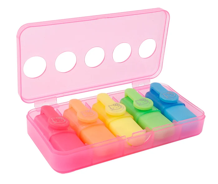 
Индивидуальный Мини-хайлайтер INTERWELL HM401, нетоксичный хайлайтер, набор ручек с пластиковым корпусом 