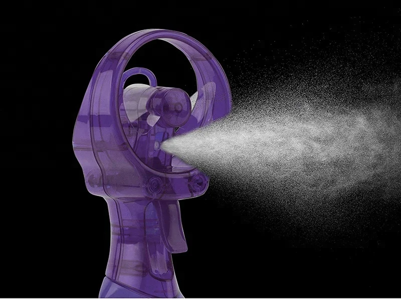 Summer Toy Handheld Misting Fan Battery Operated Water Spray Fan for Children