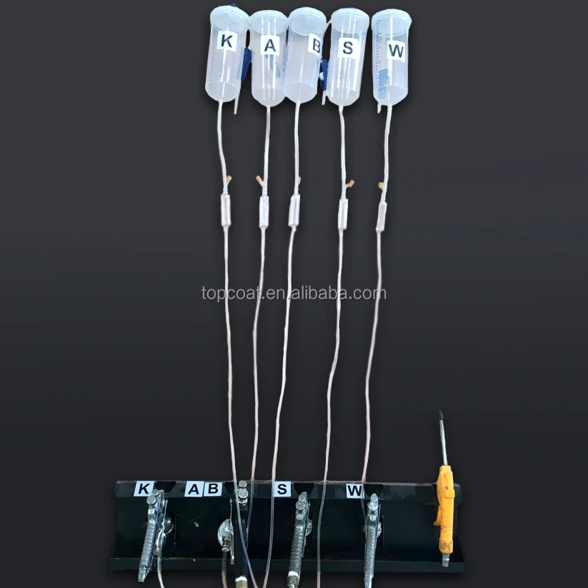 Формула распылителя хромированной краски с покрытием, набор пистолетов для распыления краски