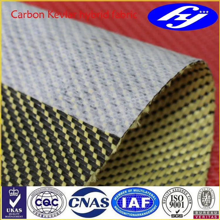 Kevlar Fabric- YEL 4 x 10 - 2x2 Twill WEAVE-3K/200g