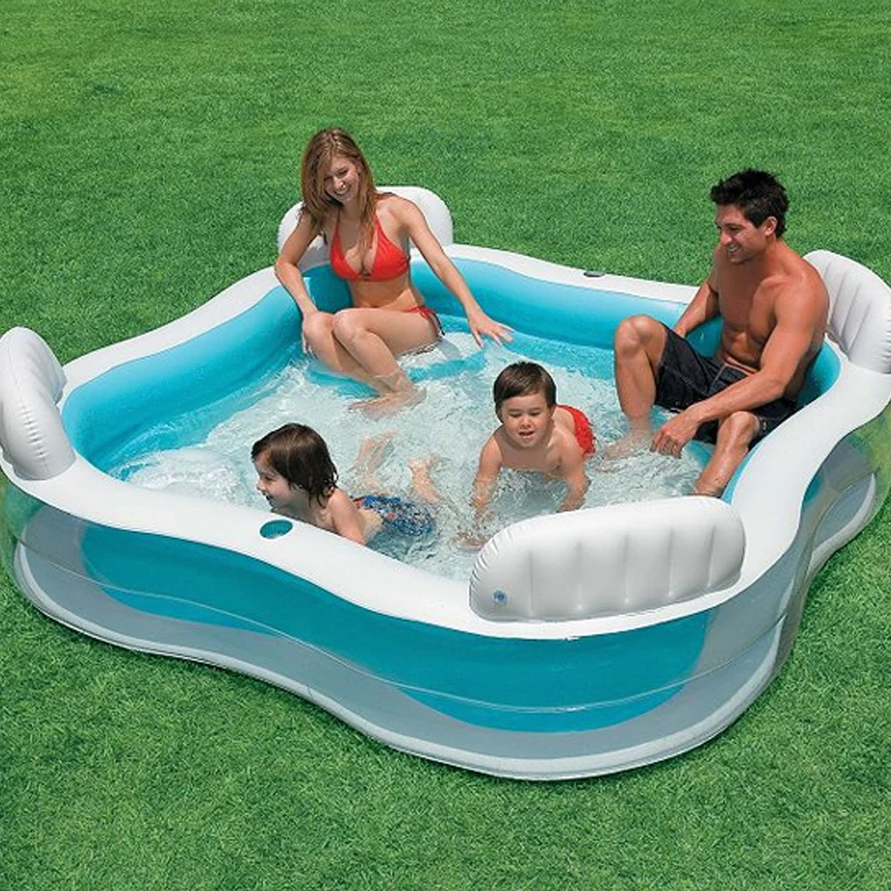 Intex 56475 XXL Pool Lounge Badeinsel Family Swimmingpool Planschbecken 228cm 