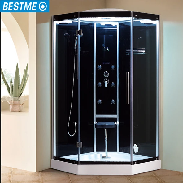 モダンなミニアクリル1人用スチームシャワーサウナルーム電気暖房