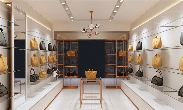 Customized Shop Interior Design - Handbag Store Display