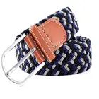 The new stretch woven elastic belt factory direct fabric belt men women multiple colors elastic belt in stock