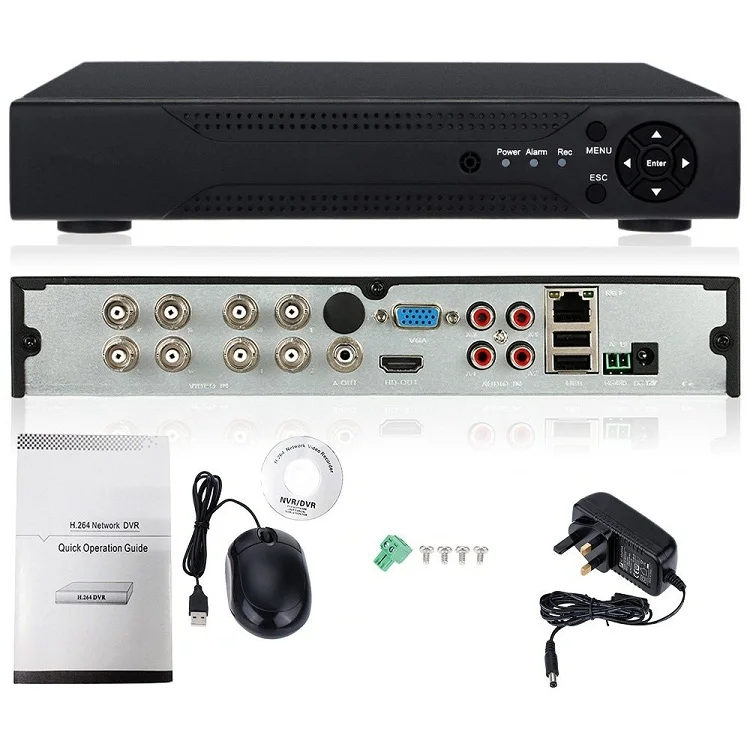 8 Channel CCTV DVR Recorder with H.264 Video Surveillance