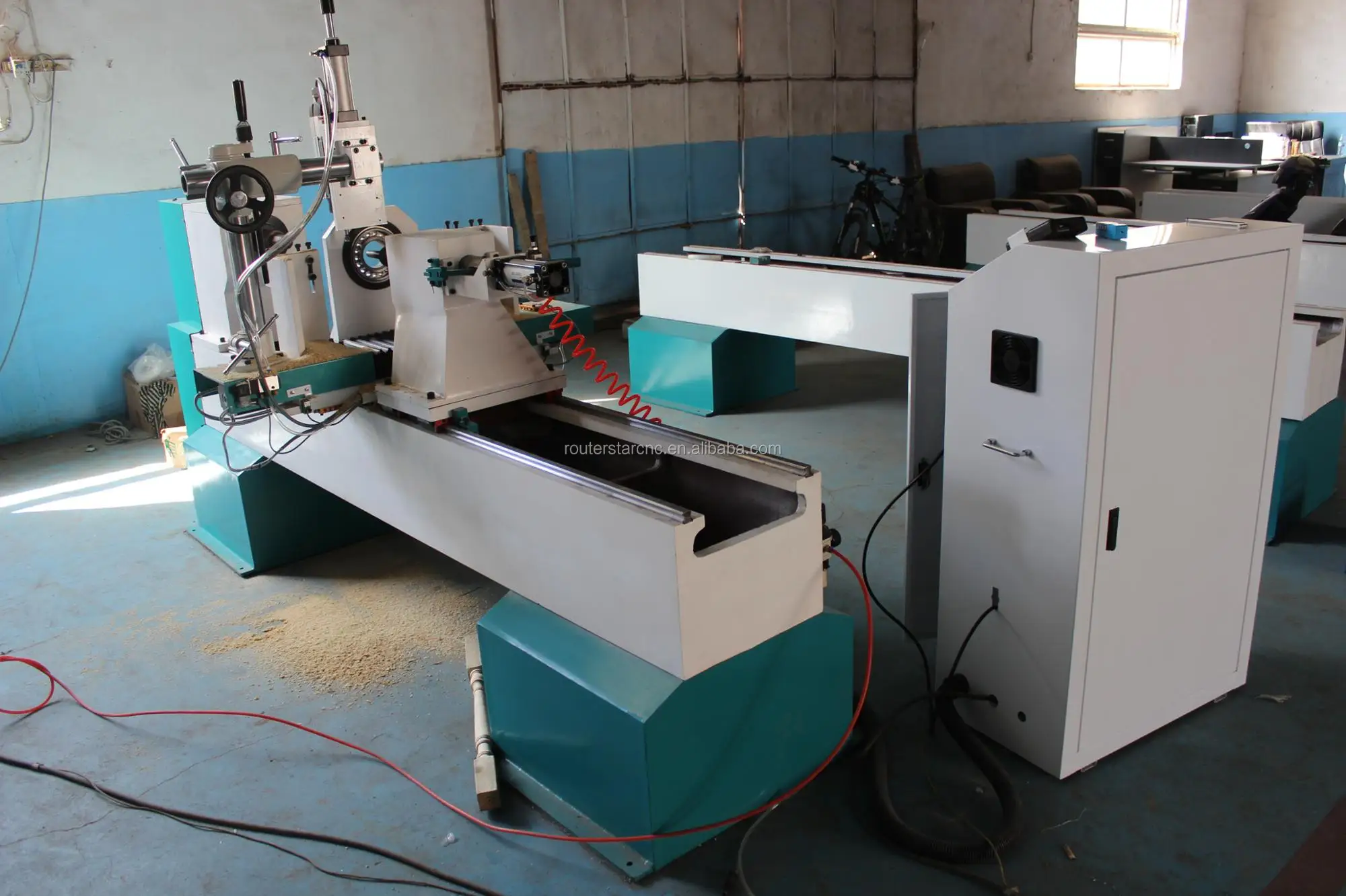 4 Axis 3d Model Cnc Wood Lathe Turning Machine
