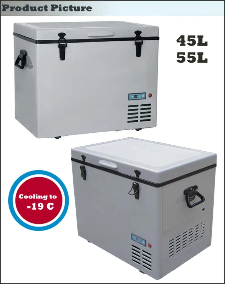 New Design DC 12V 24V Compressor Portable Car Fridge Freezer Refrigerator