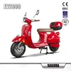 Red electric scooter