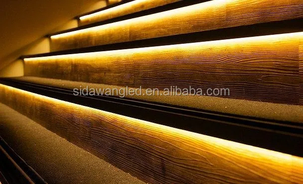 SDW070 Black Stair Nose Lighting LED Aluminum Extrusion Cinema Stair ...