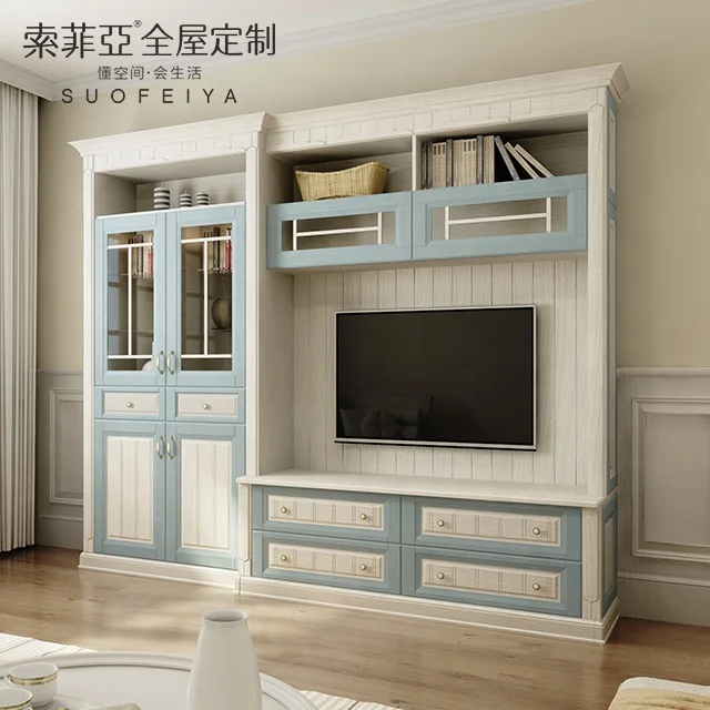 
Комплект Мебели SUOFEIYA для гостиной в средиземноморском стиле из МДФ 