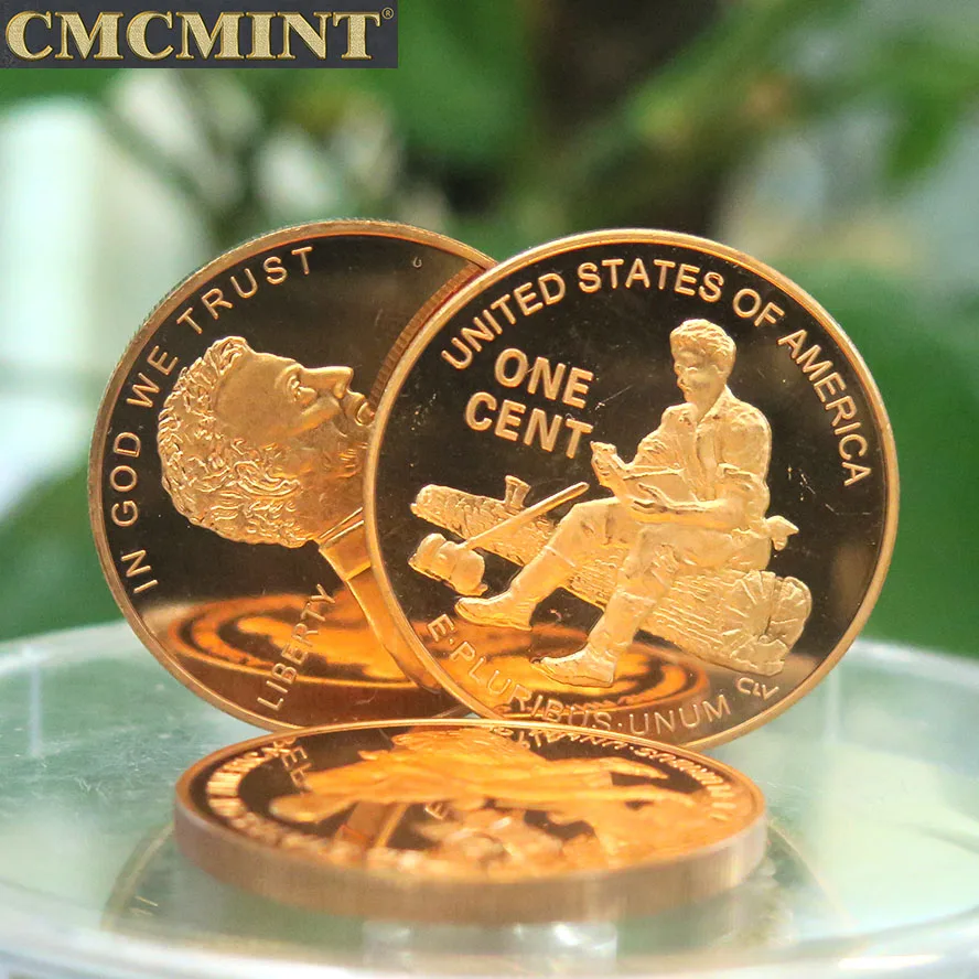 1盎司999细铜1 of 4-巨型便士林肯在圆圆硬币上价格极好B40