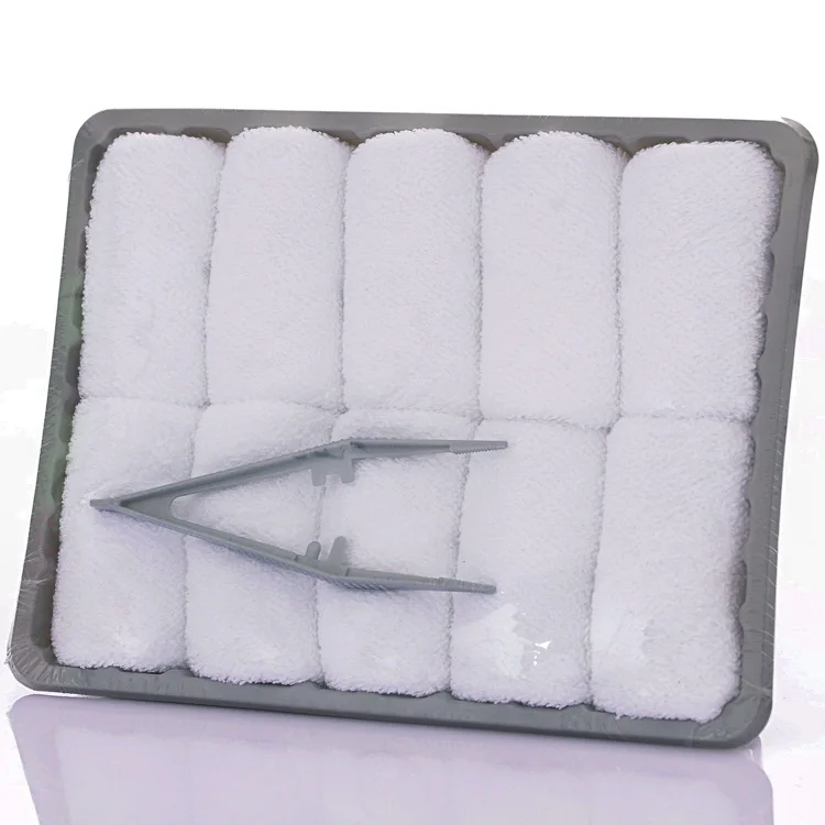 Lemon Scented Disposable Refresher Towel for Airline, Restaurant, Spas, Dinner Parties Airline Cotton Disposable Hot Towel