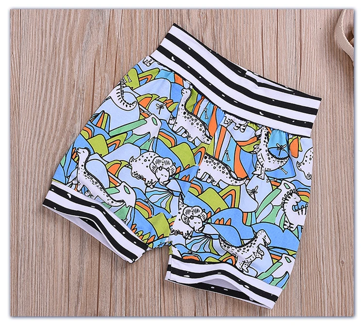 
Детская одежда для мальчиков летние милые хлопковые шорты с принтом динозавра с коротким рукавом комплект 