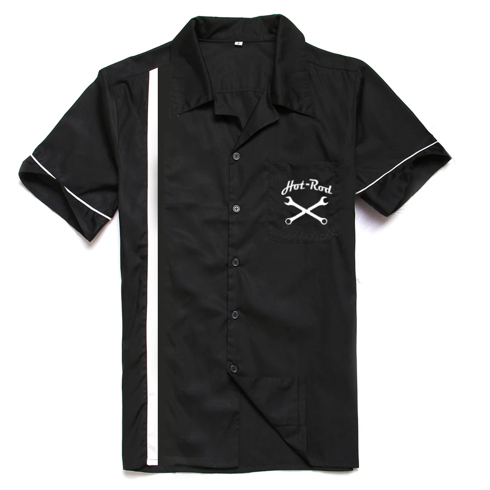 Mens Button Up Uk Designer Vintage Punk 