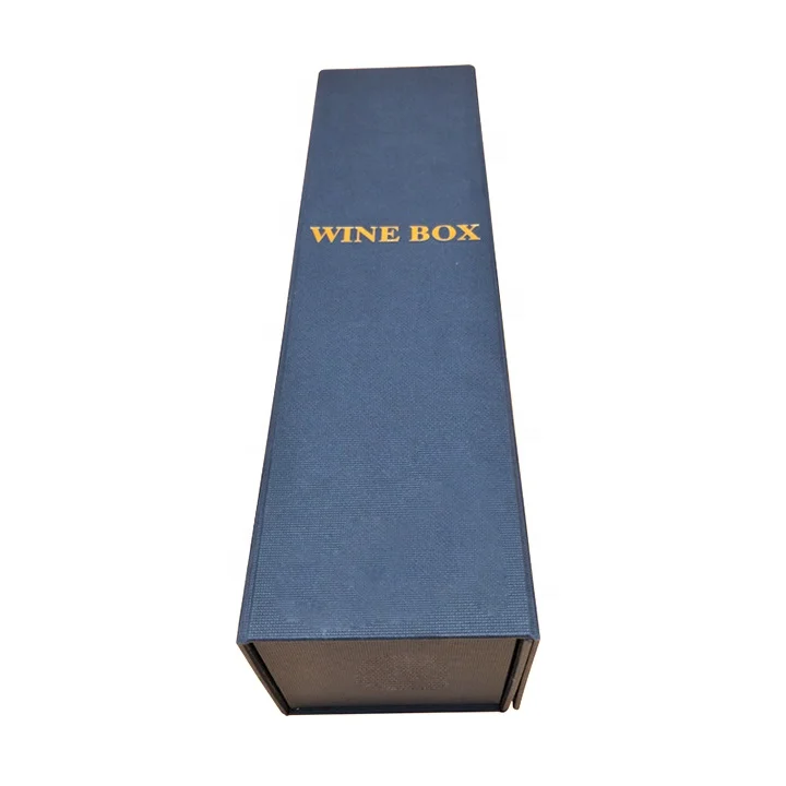 Роскошная Черная картонная плоская Складная Подарочная коробка с логотипом на заказ, коробка для вина с магнитной застежкой