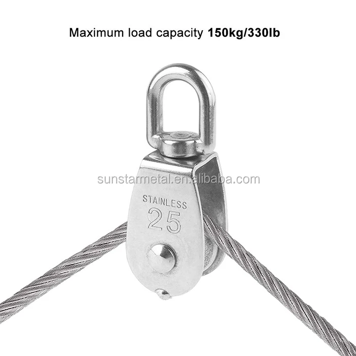 100mm Wire Rope Single Pulley Blocks, Anchor Rigging Lifting Wheel