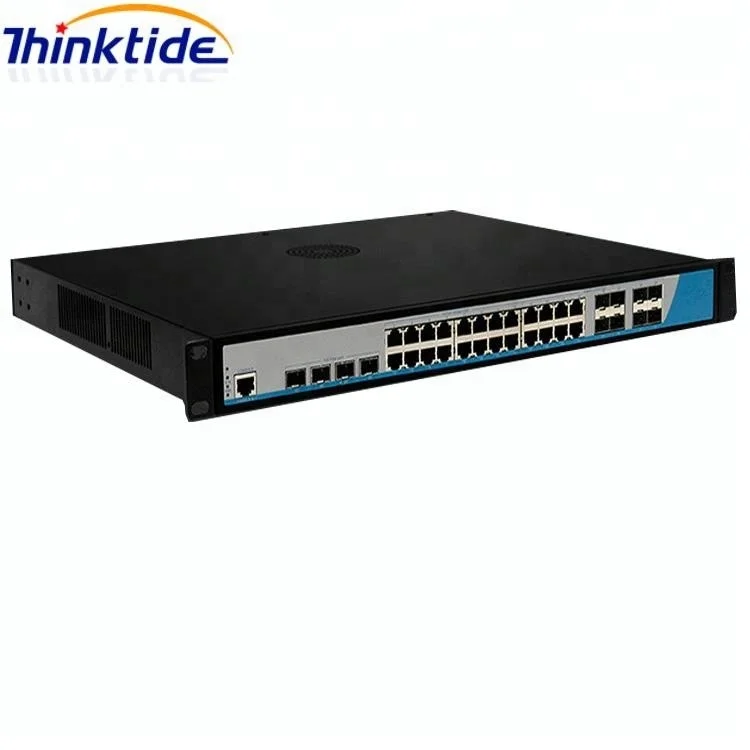 Network Fiber Switch 24 Port 8 RJ45 4*10G SFP