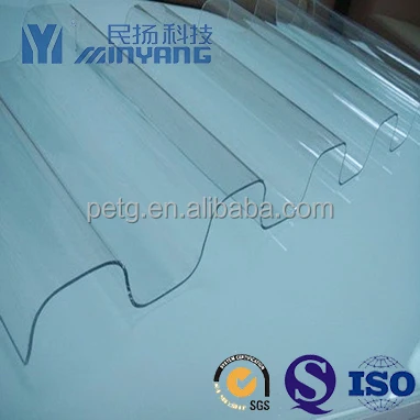 MY PET Corrugated Sheets Applied in Roofing with Thick Over 2mm