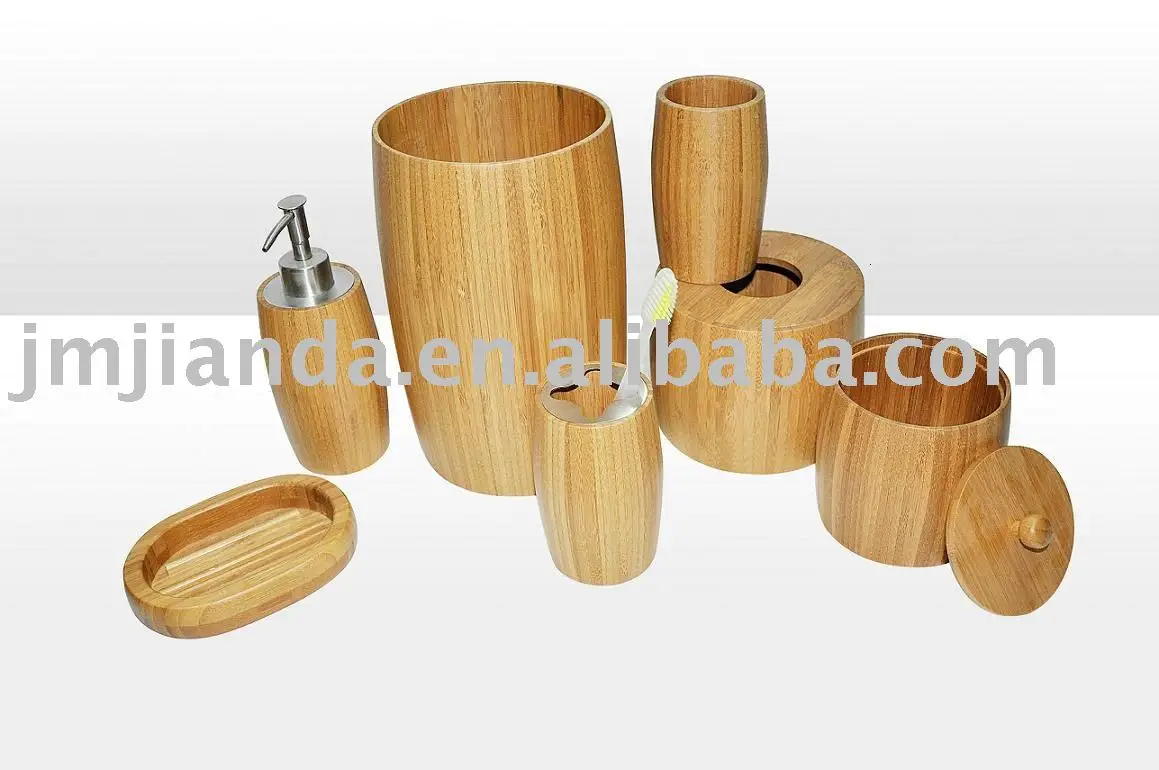 Bamboo Bathroom Accessories Buy Bathroom Accessory Sets