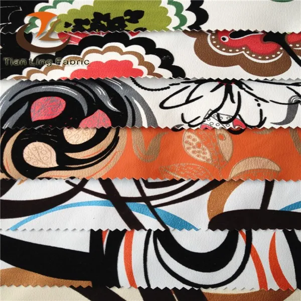 Floral Print Rexine Fabric for Sofa