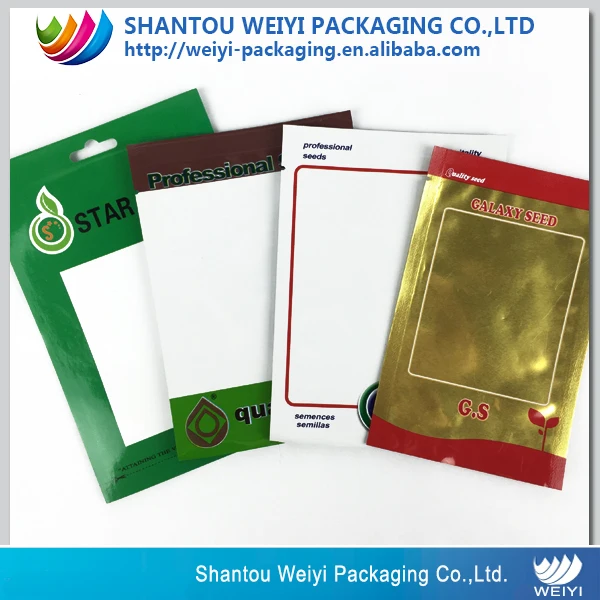 Custom Design Flower Seed Bag Vegetable Seed Packaging Bag